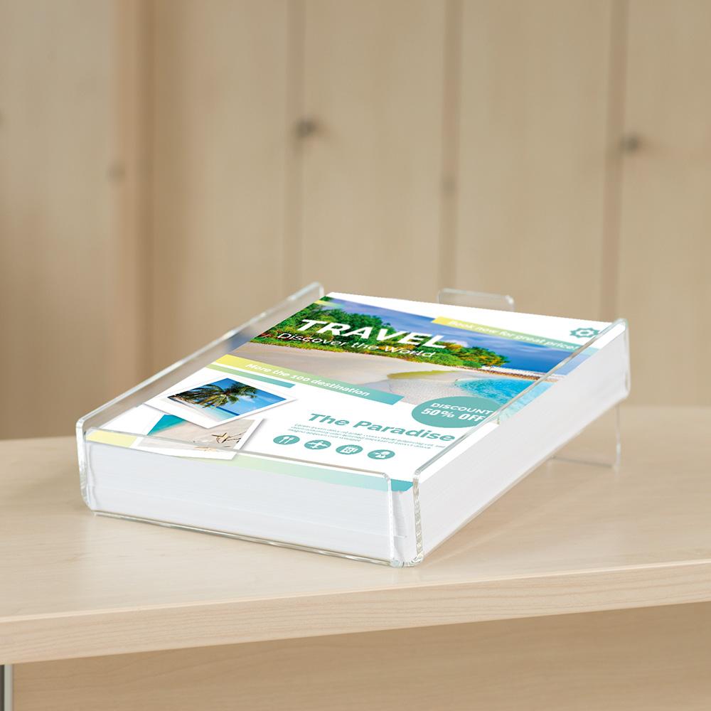 Tabletop Literature Holder & Display | Clear Acrylic