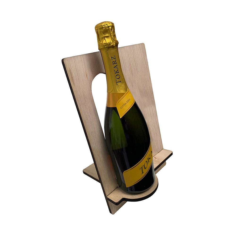 Wooden Single Bottle Display | Renzel USA