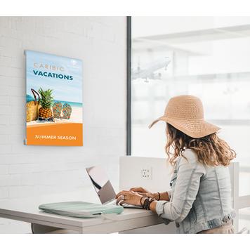Wall Mounted Poster Rail System