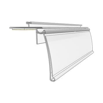 Series DBR Hinged Shelf Edge Strip with Front Divider Rail