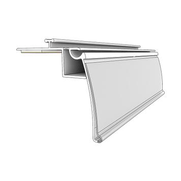 Series DBR Hinged Shelf Edge Strip with Front Divider Rail