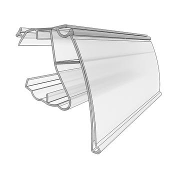 Shelf Edge Strip Series LS with Front Divider Rail