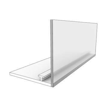 Shelf Divider Rail with Front Stopper