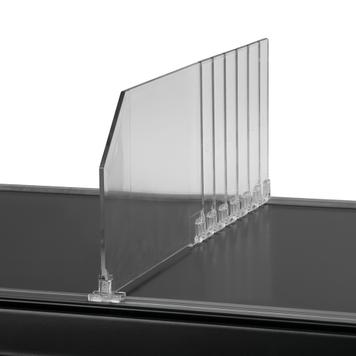 Series MR Curved Shelf Divider With Break Points