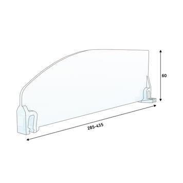 Series SR Curved Shelf Divider Without Stopper
