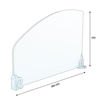 Series SR Curved Shelf Divider Without Stopper