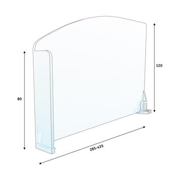 Series SR Curved Shelf Divider With Stopper