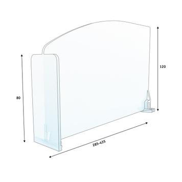 Series SR Curved Shelf Divider With Stopper