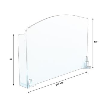 Series SR Curved Shelf Divider With Stopper