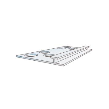 Series PEK Shelf Divider Rail With Cutouts