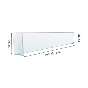 Series MP Straight Shelf Divider With Product Stopper