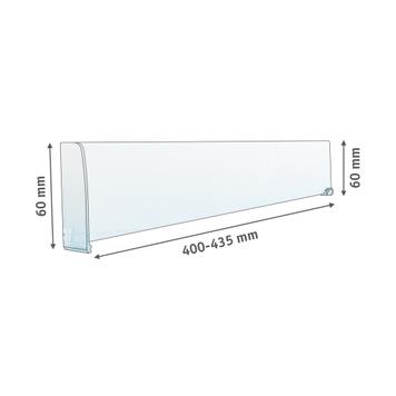 Series MP Straight Shelf Divider With Product Stopper
