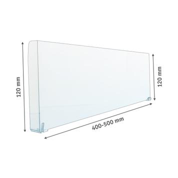 Series MP Straight Shelf Divider With Product Stopper