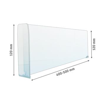 Series MP Straight Shelf Divider With Product Stopper