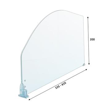 Series MP Curved Shelf Divider Without Stopper