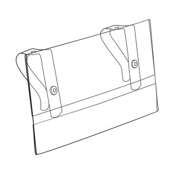 Sign Holder for Vertical Panels - 5.5 x 3.5