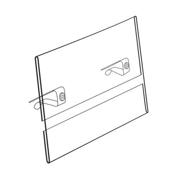 Sign Holder for Horizontal Panels - 5.5 x 3.5