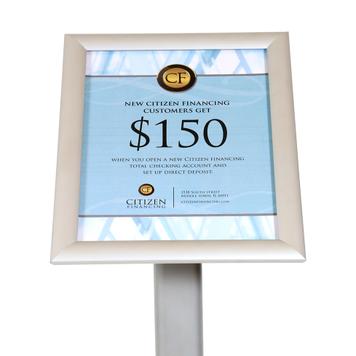 Curved Sign Stand