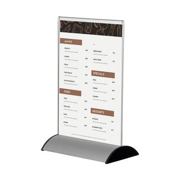 Menu Card Holder with Aluminum Stand
