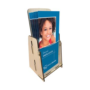 Wooden Brochure Holder, Trifold Size