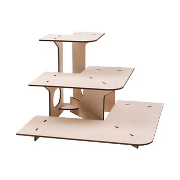 Wooden Table Display Rack