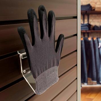 FlexiSlot® Slatwall Glove Display