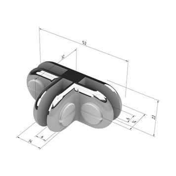 Chrome Plated Panel Connectors