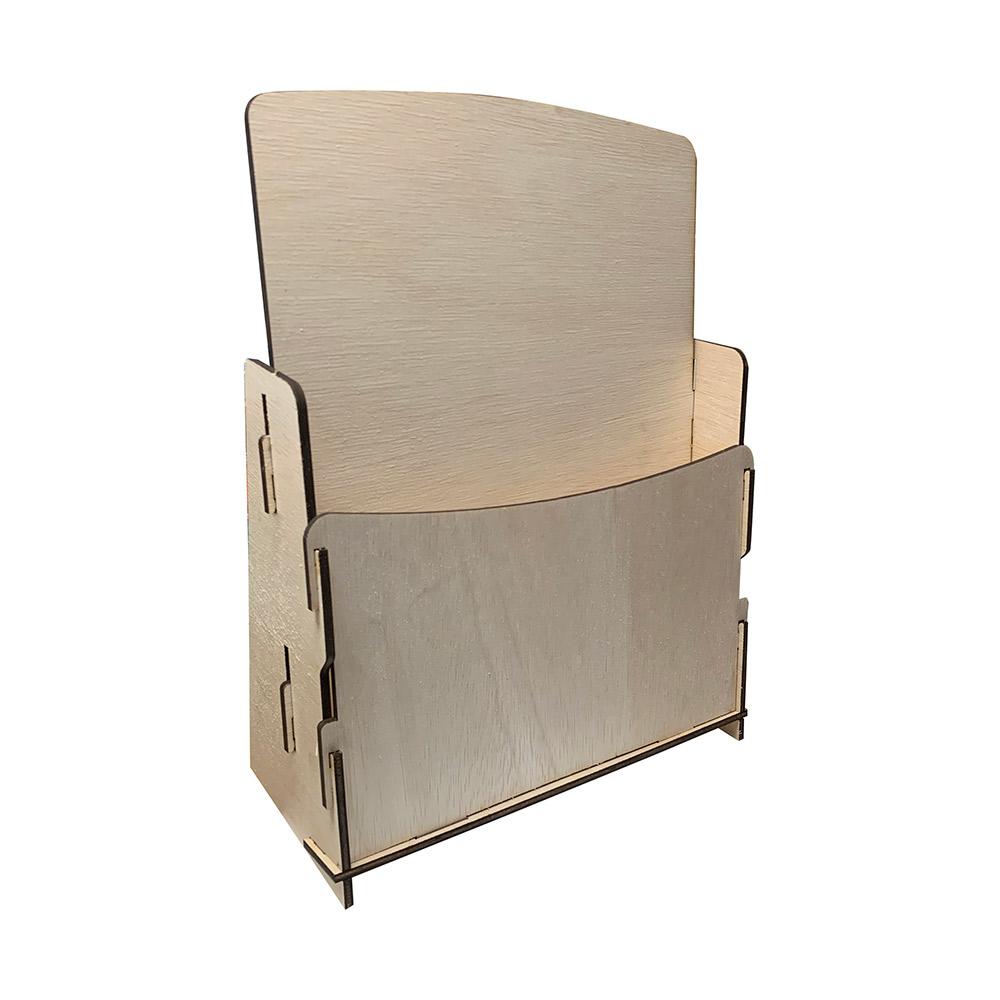 Wooden Brochure Holder, Available in Three Sizes