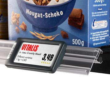 Hinged Mounting Rail for Displaydata Digital Price Tags