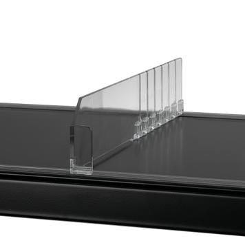Series MR Curved Shelf Divider With Break Points