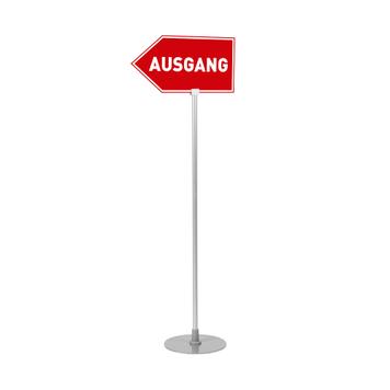 Como Series Arrow Shaped Sign Stand