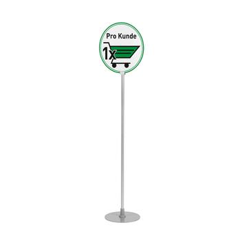 Como Series Circle Shaped Sign Stand
