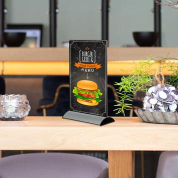 Menu Card Holder with Aluminum Stand