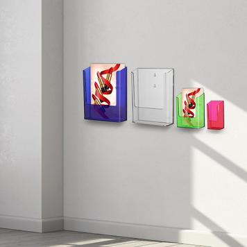 Color Series Wall Mounted Brochure Holder