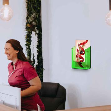 Color Series Wall Mounted Brochure Holder
