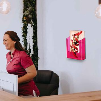 Color Series Wall Mounted Brochure Holder