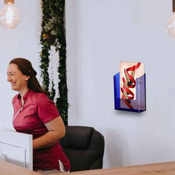 Color Series Wall Mounted Brochure Holder