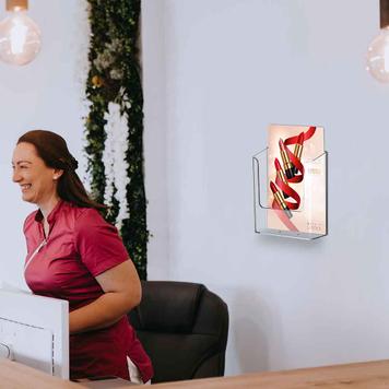 Color Series Wall Mounted Brochure Holder
