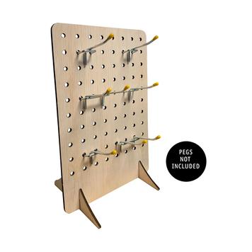 Wooden Pegboard Display