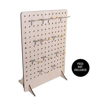 Wooden Pegboard Display