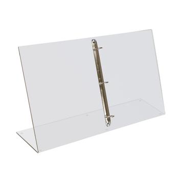 Acrylic Easel Display with Ring Binder Mechanism