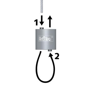 Hanging Kit with Adjustable Clamp and Steel Cable