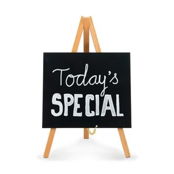 Mini Tapletop Chalkboard Easel