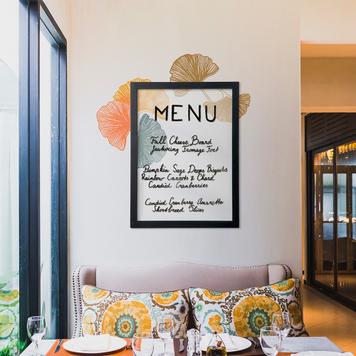 Chalk Board Transparent with Wooden Frame