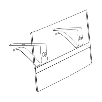 Sign Holder for Horizontal Panels - 5.5 x 3.5