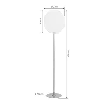 Como Series Octagon Shaped Sign Stand