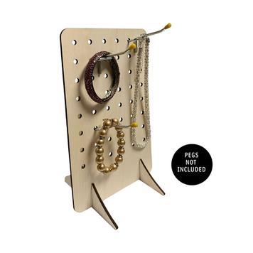 Wooden Pegboard Display