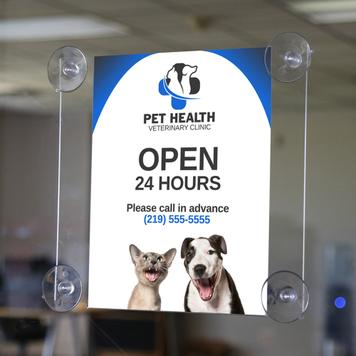 Acrylic Suction Cup Signholder