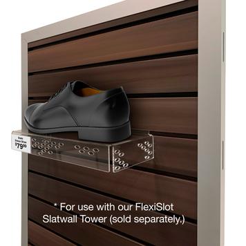 Acrylic Slatwall Shoe Display