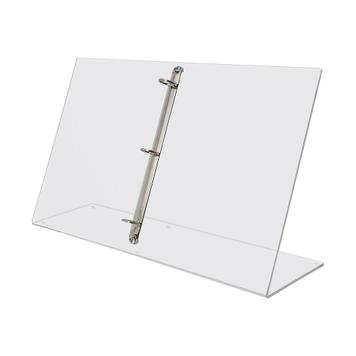 Acrylic Easel Display with Ring Binder Mechanism